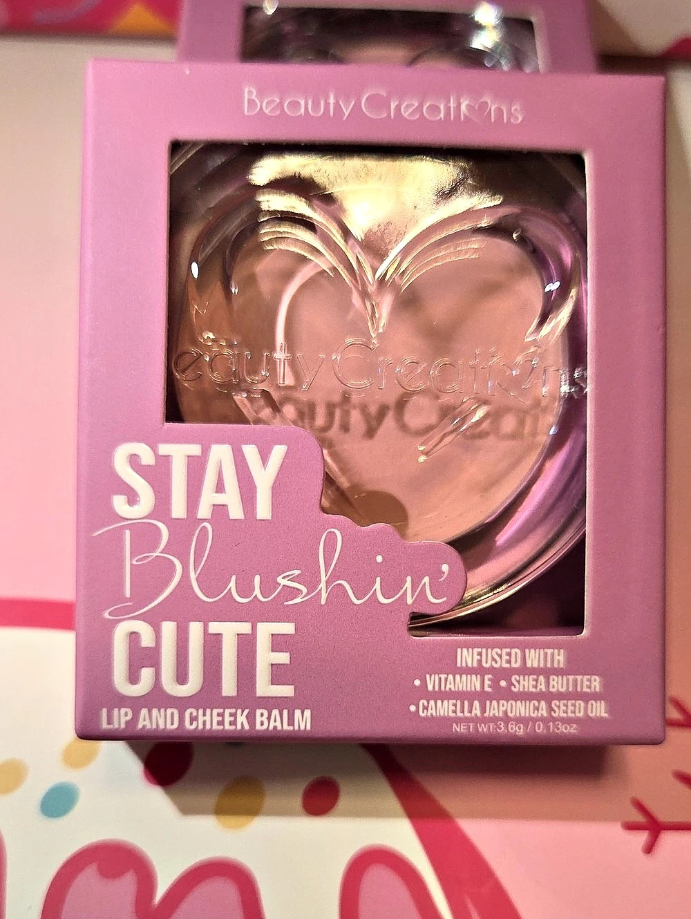 Beauty Creations Stay Blushin' Cute Lip and Cheek Balm Pink Lip & Cheek Balm